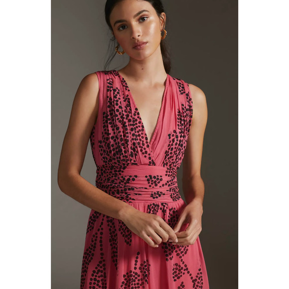 Anthropologie Verb by Pallavi Singhee V-Neck Ombre Maxi Dress Size XXS - Picture 2 of 10